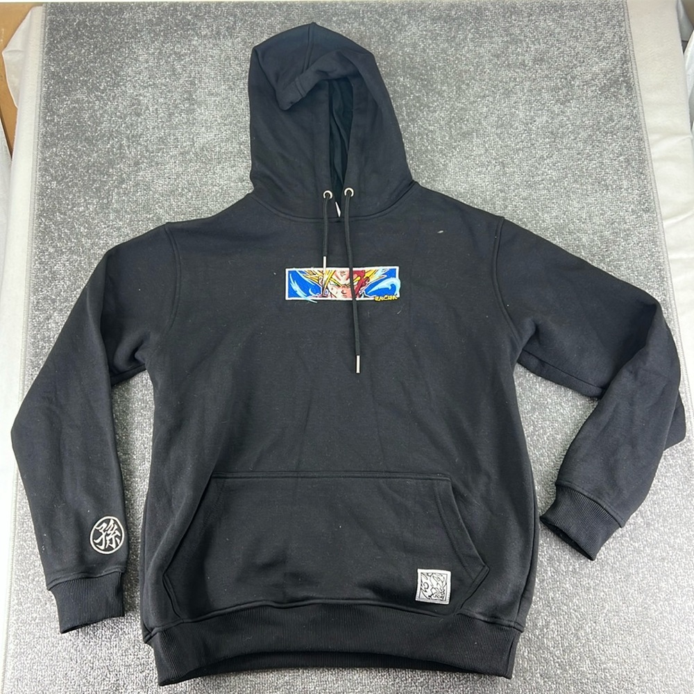 Savior Sweatshirt Hoodie Black Mens L Dragonball Z Goku Anime SSJ2 Gohan